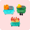 Dumpster Fire Plush Bundle