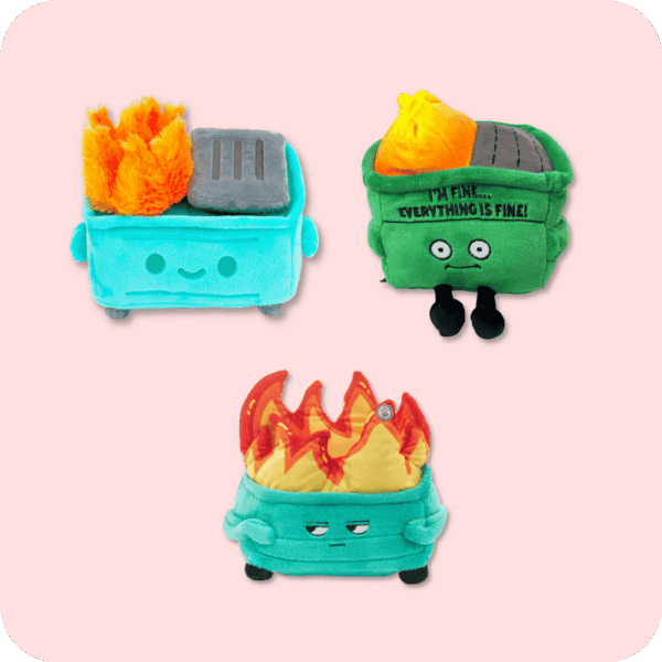 Dumpster Fire Plush Bundle